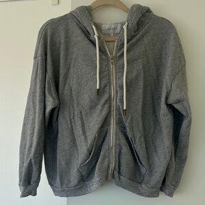 The Great Women’s Gray Zip-Up Hoodie, SZ 0